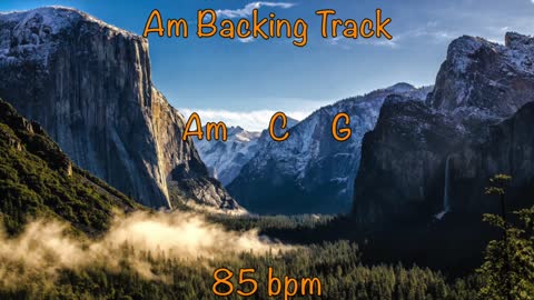 Am Solo Melodic Guitar Backing Track 85 bpm 🎸