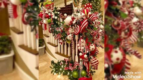 fabulous and handmade Christmas stairs decoration ideas