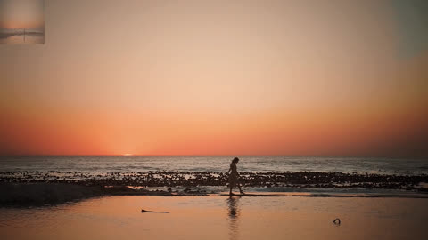 In a bad mood at the seaside