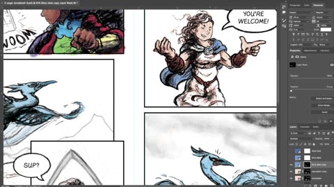 #ArtProcess for pages 8-9