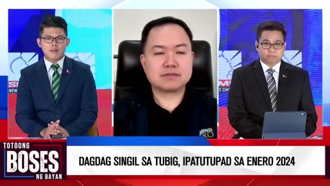 Dagdag singil sa tubig, ipatutupad sa Enero 2024