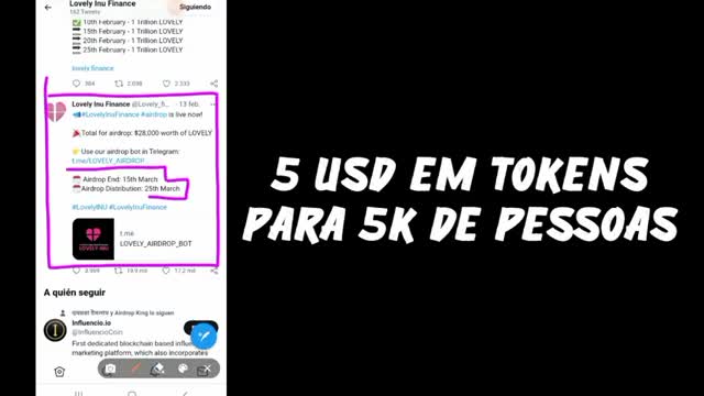 🔥OFICIAL!🔥 5USD EM TOKENS LOVEL