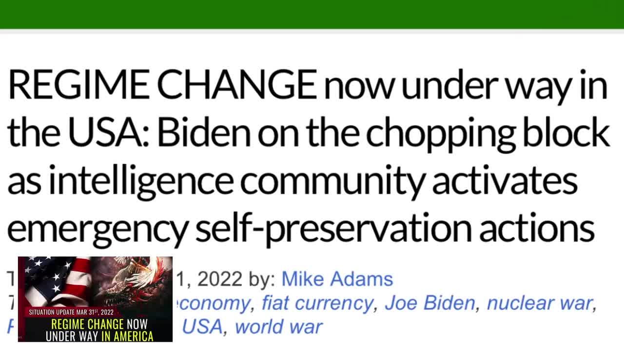 Special report REGIME CHANGE now under way in America