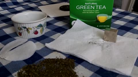 Graphene oxide in green tea, will of course be returning to the store 091121AD