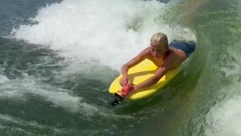 Wake Boat Bodysurfing