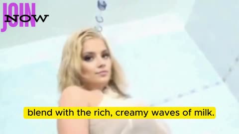 Stefanie Golden Getting A Milk Bath