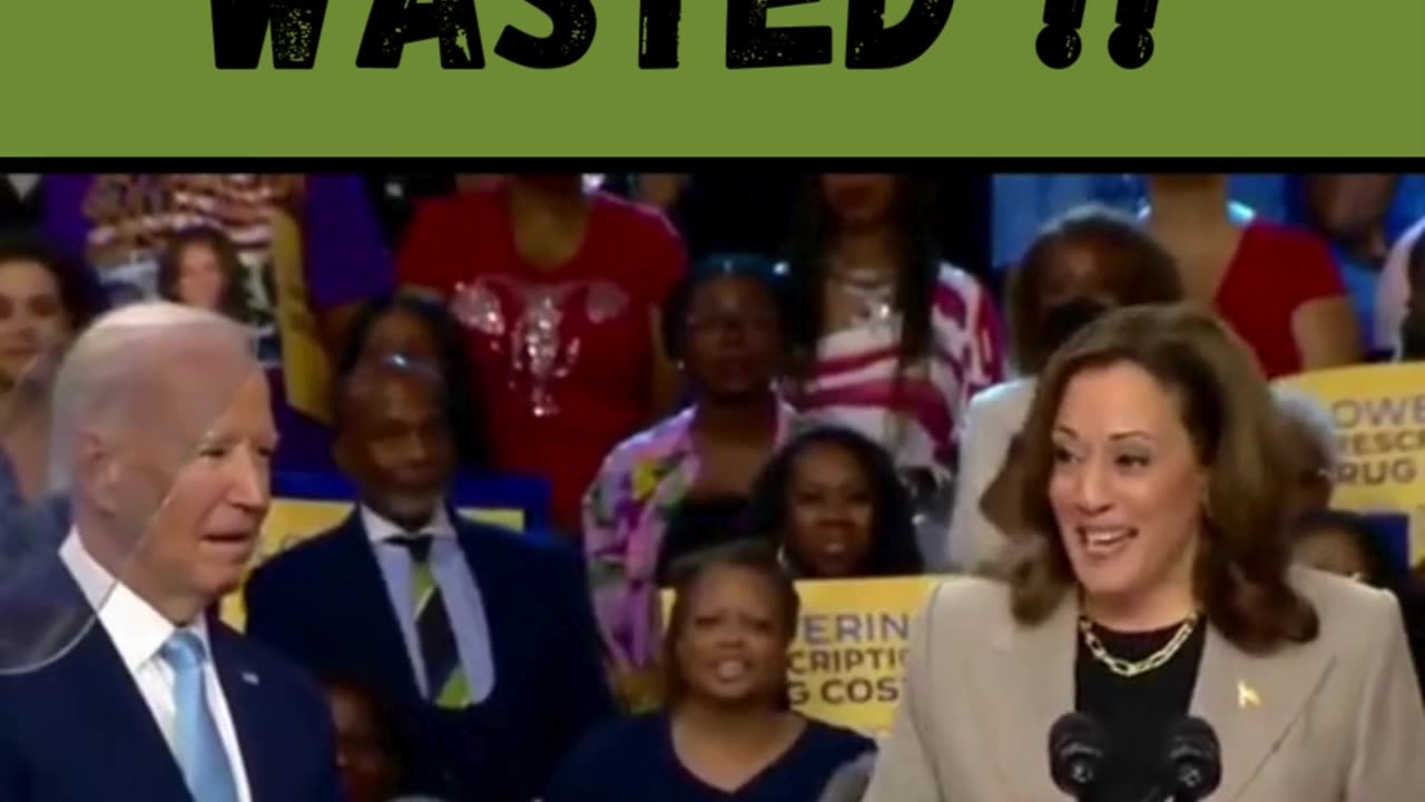 Kamala Harris completely WASTED at Biden Rally ! #kamalaharris #bidenrally #vicepresident #viral