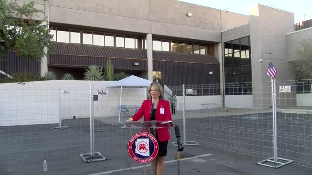 Breaking News: Arizona GOP Chair Dr. Kelli Ward @ Election Center Offices In Phoenix. JVC 1