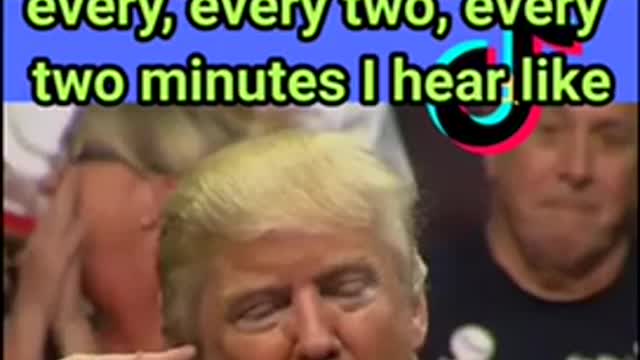 Donald Trump funny with mic