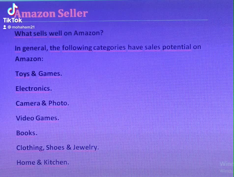 What sells well on Amazon?