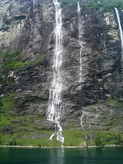 Norwey Island with Cruise ship