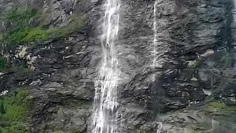 Norwey Island with Cruise ship