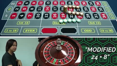 90% WIN RATE ON ROULETTE!! Modified 24 + 8 Roulette System