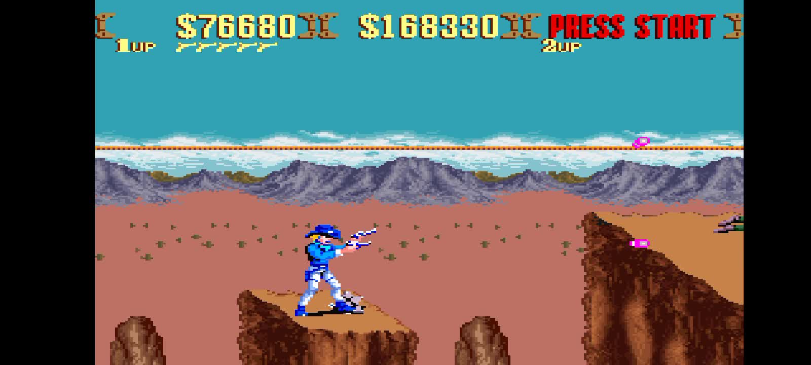 Zeroing Sunset Riders snes version with the character (BILLY).