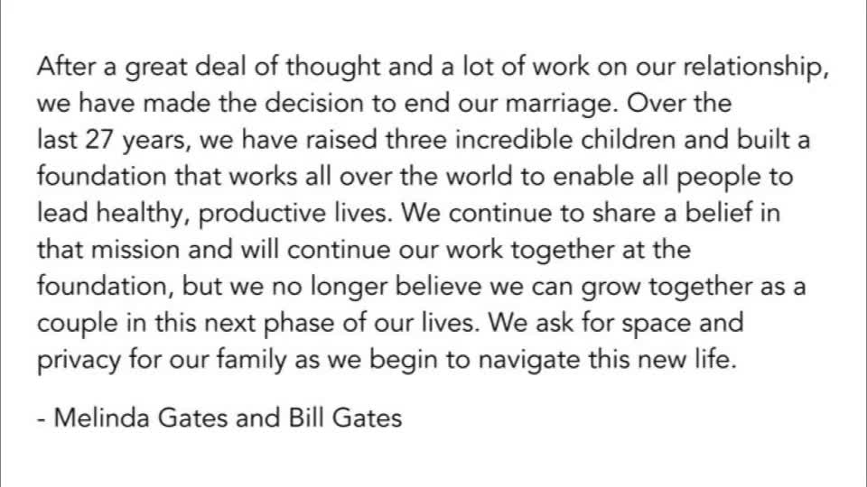 Bill Gates Divorces