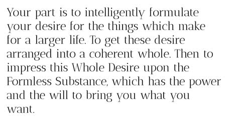 The Science Of Getting Rich Chapter 8 Thinking In The Certain Way