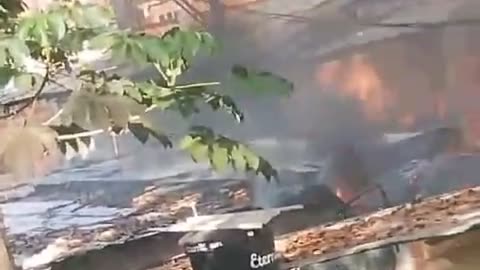 Incendio en asentamiento de Floridablanca