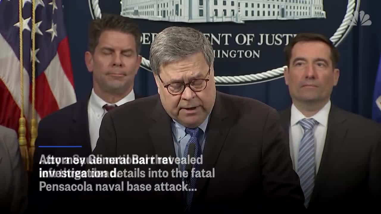 Barr calls Pensacola shooting an 'act of terrorism'