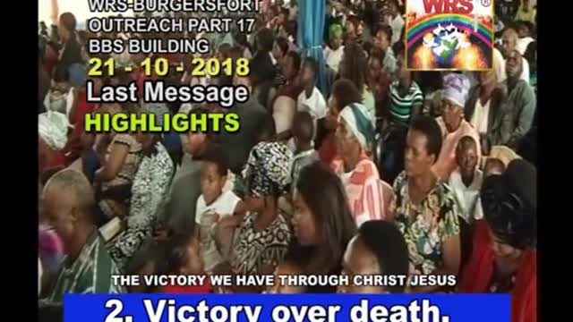 The victory we have through Jesus Christ.
