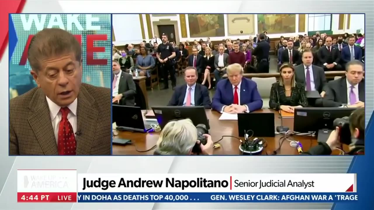 Newsmax - I wish I could say Trump won't see jail time Judge Napolitano Wake Up America