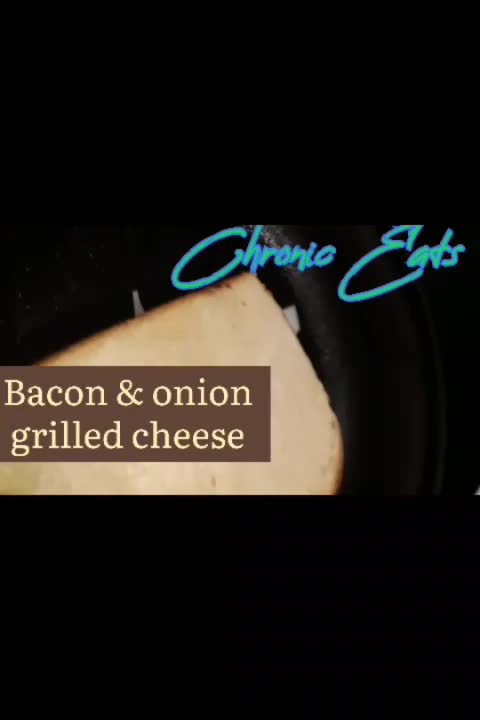 Bacon & onion grilled cheese