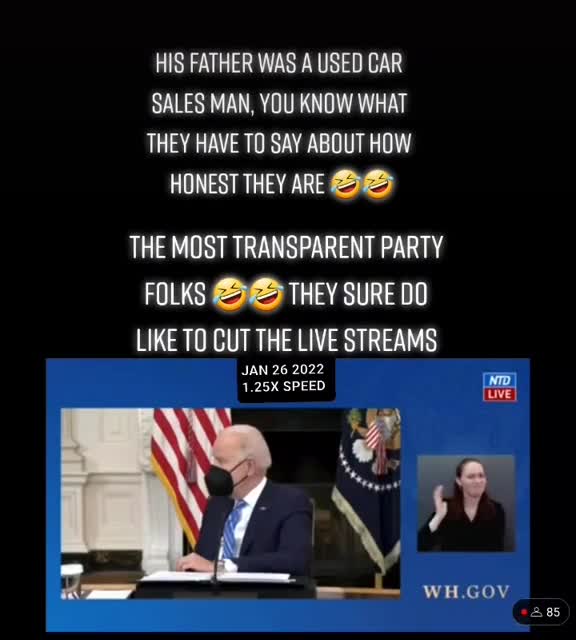 Cut The Feed! Cut The Feed! BUMBLING BYDEN 🤣🤣🤣