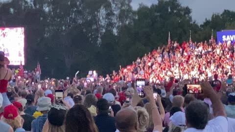 Trump Rally. Sarasota. Moment of silence.