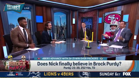 FIRST THINGS FIRST Nick Wright reacts 49ers def Packers 24-21 to advance to NFC title