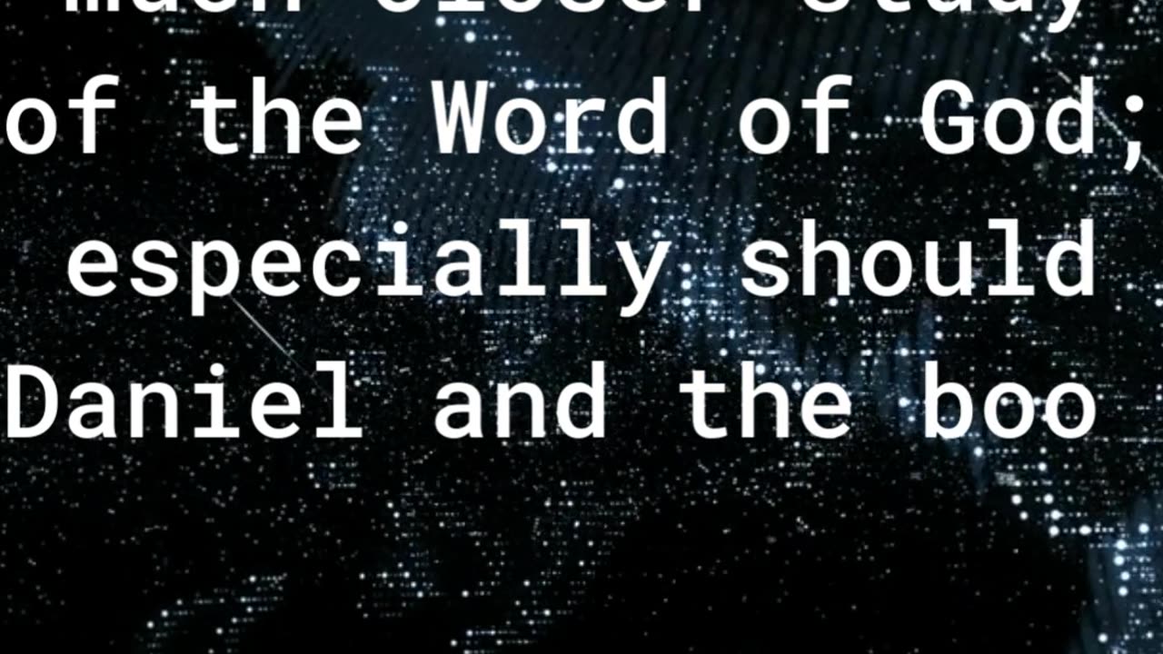 Study the Books of Daniel and Revelation Especially