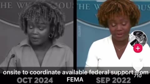 Karine Jean Pierre Debunks Karine Jean Pierre About FEMA Money Going to Aid Illegal Aliens