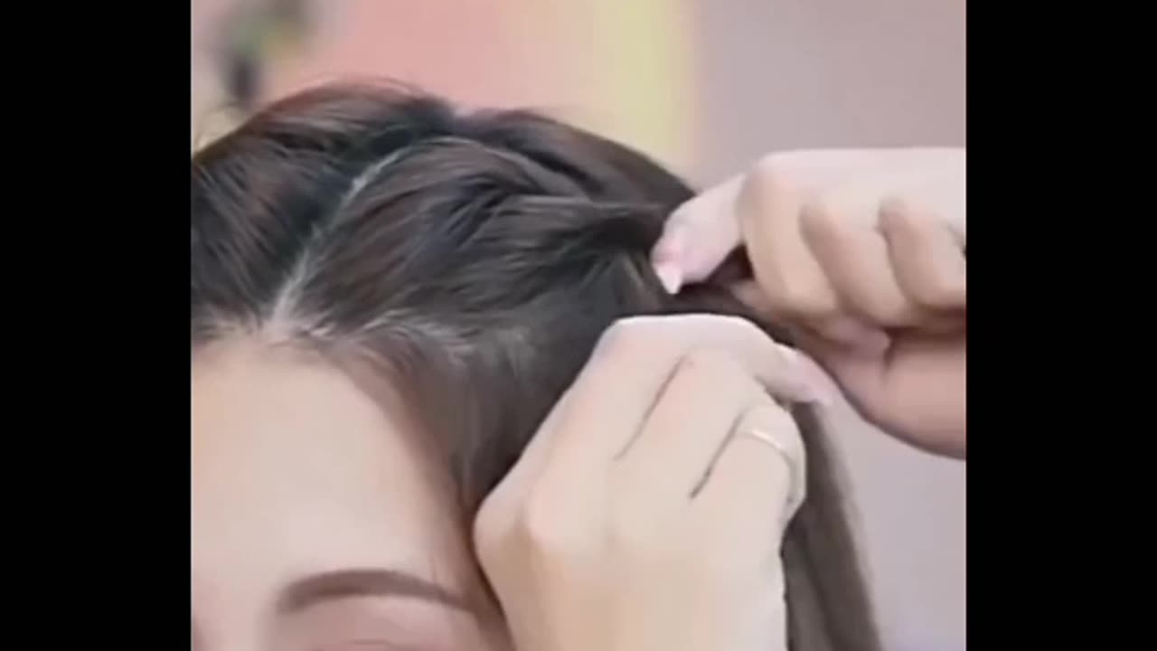 Easy and beautiful hairstyle ❤️