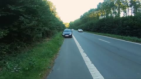 Biker Saves A Kitten Stranded In The Middle Of The Highway