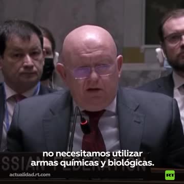 Il rappresentante permanente della Russia presso le Nazioni Unite, Vasili Nebenzia, respinge i tentativi dell'Occidente di incolpare la Russia per il possibile uso di armi chimiche e biologiche in Ucraina.