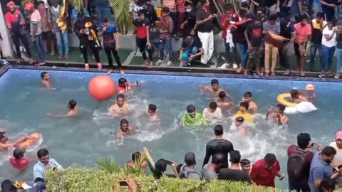 The President's Palace in Sri Lanka has become a Water Park