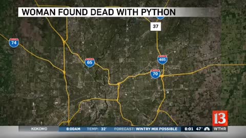 Indiana woman strangled by 8-foot python