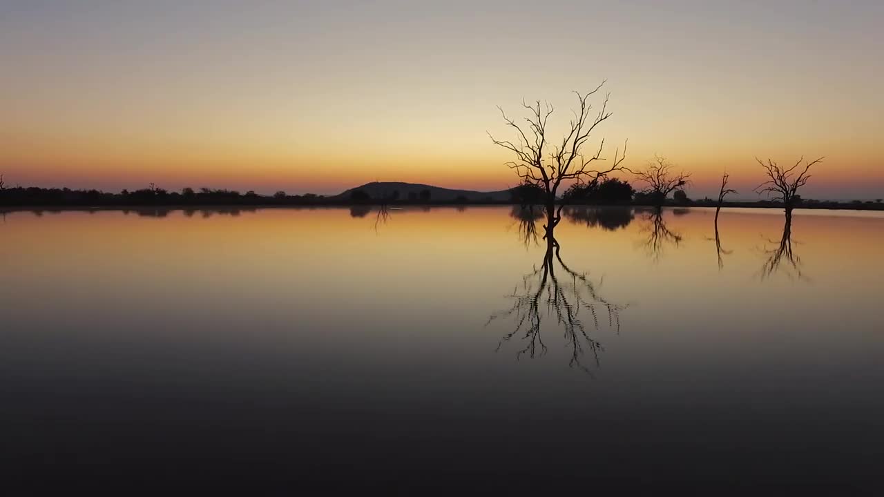 sunrise in the water