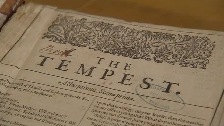 Rare First Folio arrives at Shakespeare's Globe Theatre