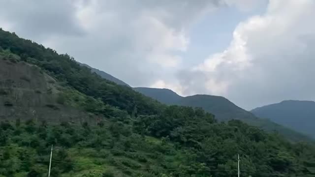 River and Mountains in South Korea