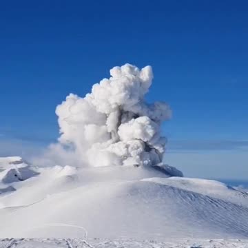 The Kuril Islands' Ebeko volcano,