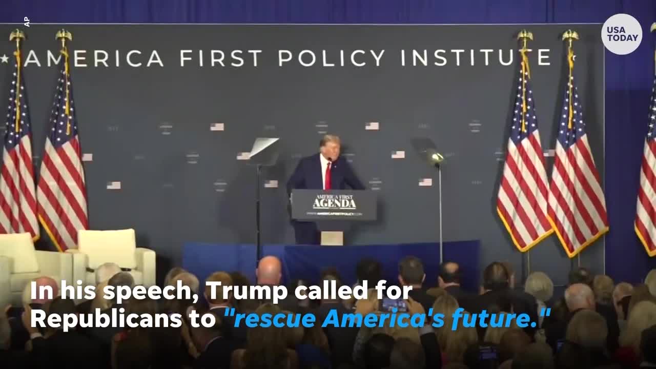 "Donald Trump and former VP Mike Pence give dueling speeches in DC | USA TODAY "