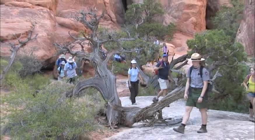 Ranger Hike in the Fiery Furnace - Arches National Park