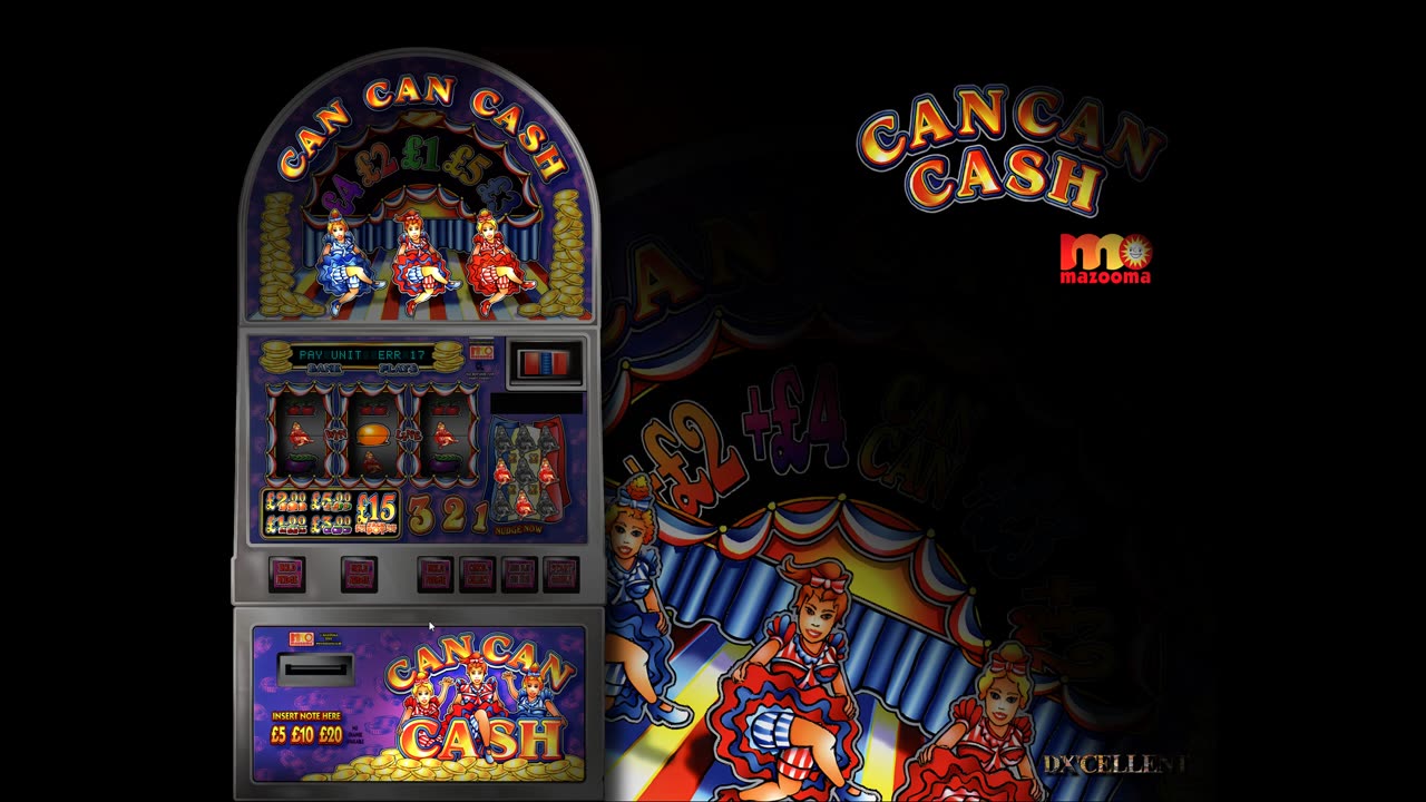 Can Can Cash £15 Jackpot Mazooma Fruit Machine Emulation