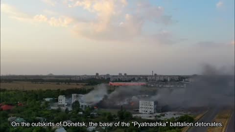 On the outskirts of Donetsk, the base of the "Pyatnashka" battalion is detonated, - the head of the