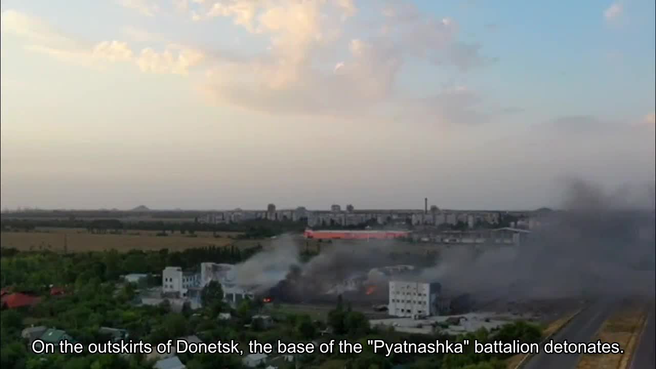 On the outskirts of Donetsk, the base of the "Pyatnashka" battalion is detonated, - the head of the