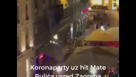 Zagreb, Croatia - Coronaparty