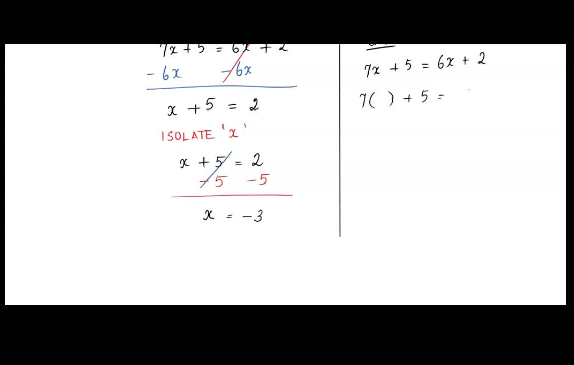 Math80_MAlbert_8.3_Solve equations with variables and constants on both sides