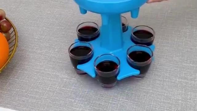 Shot Glass Dispenser and Holder (Including 6 Glasses)