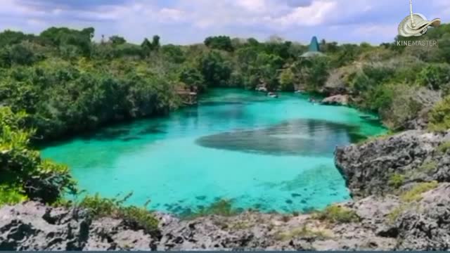 the beauty of the weekuri lake in Sumba, NTT. Indonesia