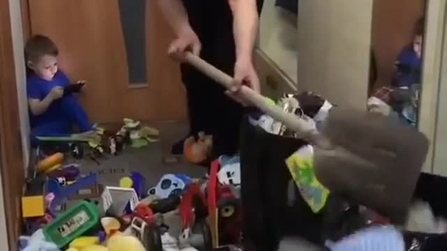 What happens when you have too many toys.