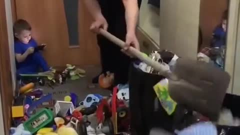 What happens when you have too many toys.